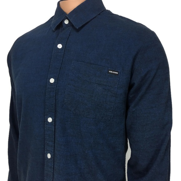 Volcom Chambray Long Sleeve Size Large - Picture 1 of 8
